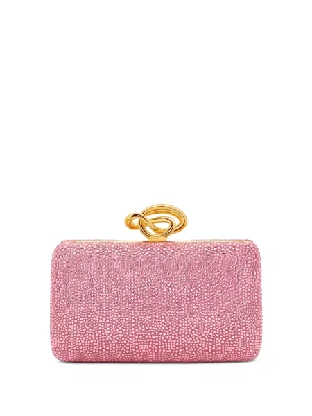 Geantă plic Oscar De La Renta roz