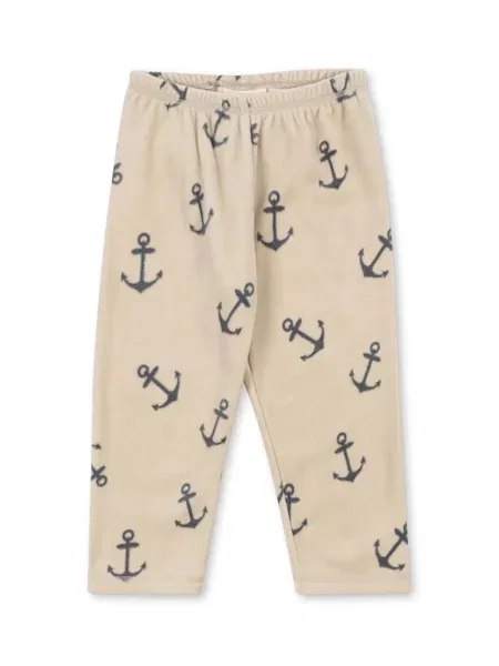 Konges Sløjd Kalhoty TAVI FLEECE PANTS GRS béžové