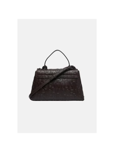 Crossbody kabelka Armani Exchange hnedá