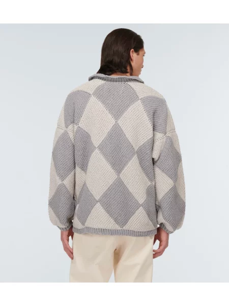 Pulover Adish cu broderie gri