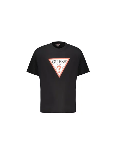 Guess Jeans Tričko Oversize čierna