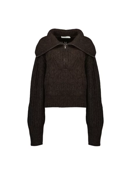 Dzianinowy golf Iro brązowy