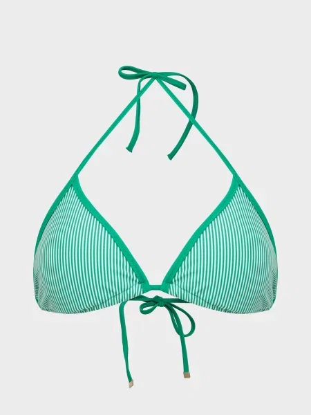 Вишитий смугастий купальник Tommy Hilfiger зелений