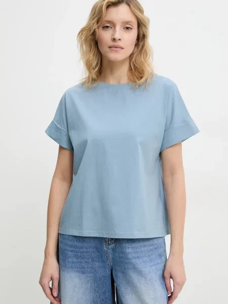 Тениска Answear Lab синьо