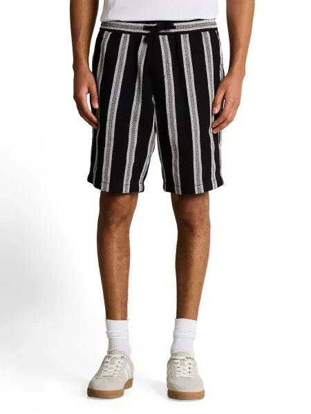 TOM TAILOR DENIM Pantaloni negru alb