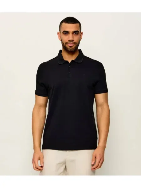 Tricou polo Calvin Klein Jeans clasic negru