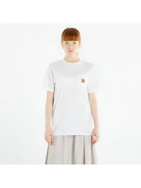 Μπλουζάκι Carhartt WIP Pocket Short Sleeve T-Shirt UNISEX White S λευκό