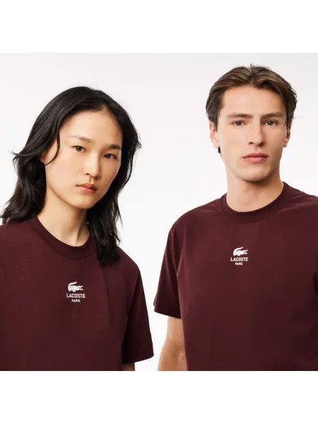 Lacoste футболка унісекс Classic fit коричнева