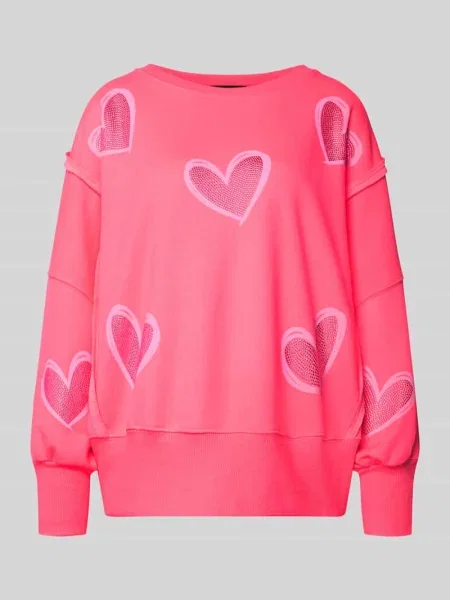 Bluza z obniżonymi ramionami Miss Goodlife różowa