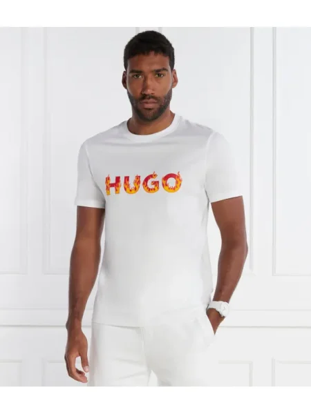 HUGO Tricou Danda | alb