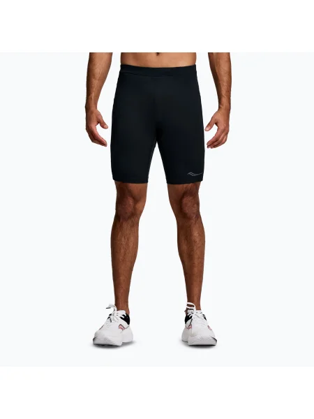 Pantaloni scurți de alertare pentru bărbați Saucony Fortify Lined Half black negru