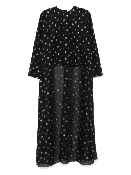 Rochie Racil cu model floral cu imagine de costum negru