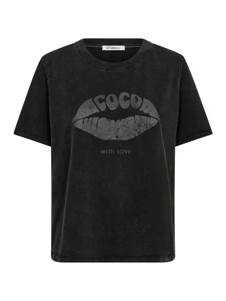 Co'couture Tricou Siara gri negru
