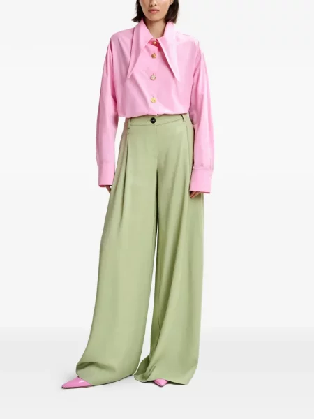 Pantaloni Essentiel Antwerp plisate verde