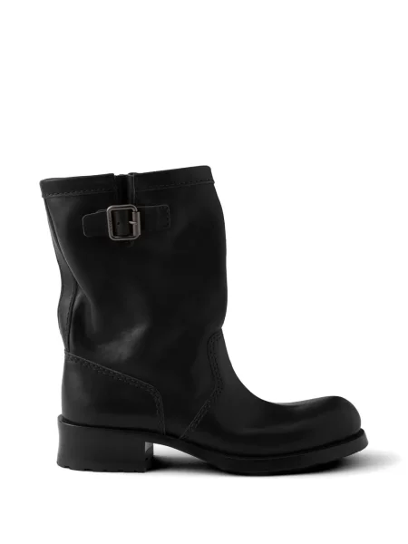 Botine Prada din piele negru