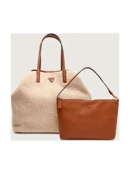 Geantă shopper Guess bej