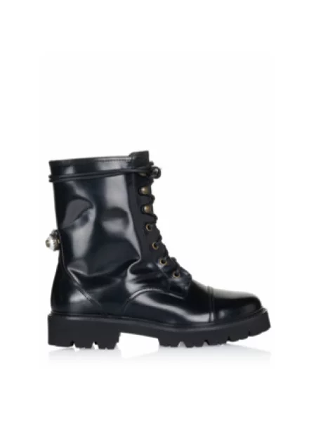 Botki Dolce And Gabbana skórzane czarne