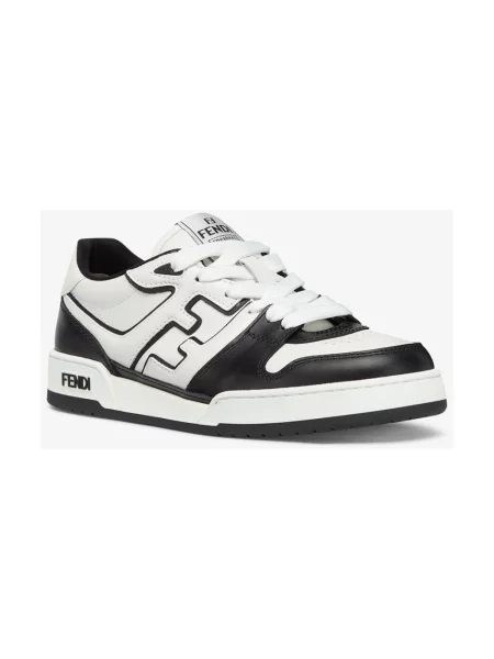 Sneakersy Fendi skórzane białe