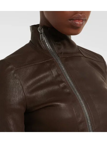 Geanta de piele Rick Owens maro