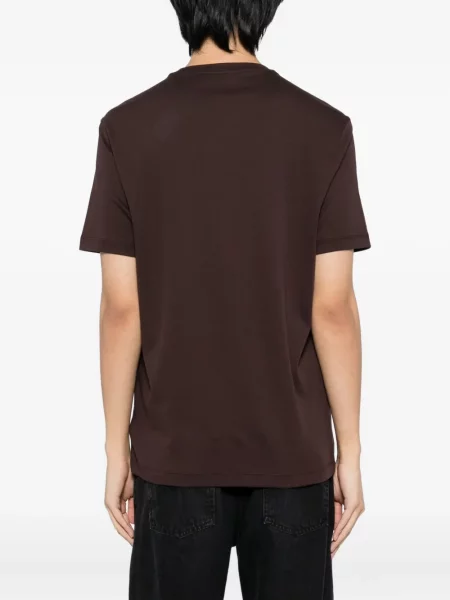 Tricou Michael Kors cu broderie maro