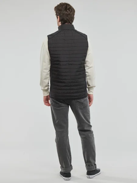 S golierom vesta Jack & Jones čierna