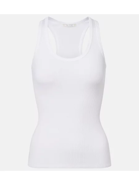 Top The Row tricotate alb