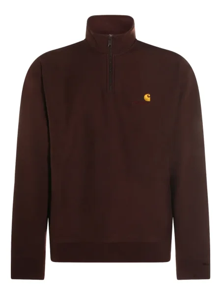 Patentni zatvarač na pola vesta Carhartt Wip smeđa