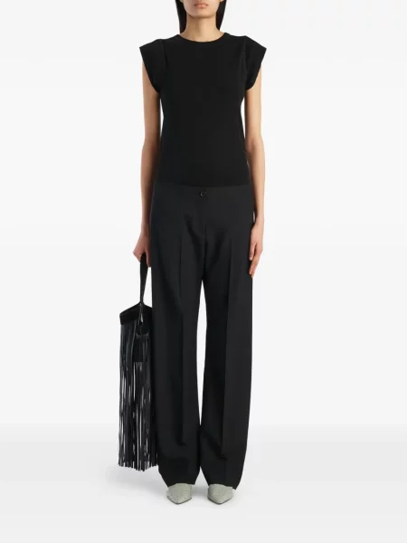 Pantaloni Khaite de lână negru