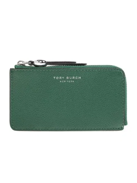 Portfel Tory Burch skórzany zielony