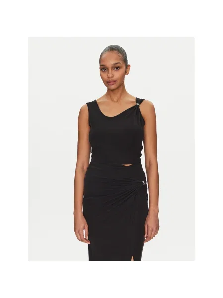 Guess Felső Regular Fit fekete
