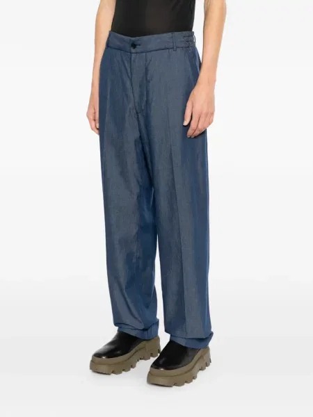 Pantaloni Moncler albastru