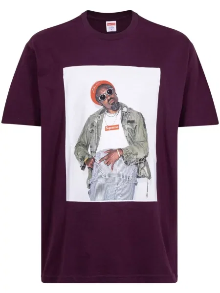 Tricou Supreme cu imagine violet