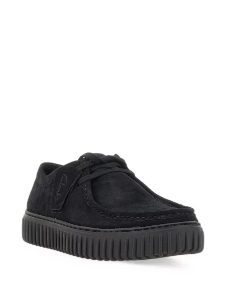 Пустинни ботуши Clarks с връзки с дантела черно