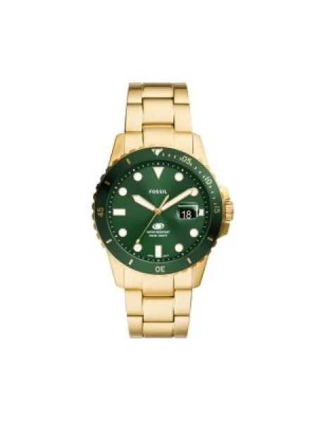 FOSSIL Ceas analogic auriu / închis verde