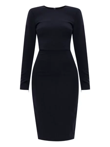 Rochie maxi Victoria Beckham lungă de costum albastru