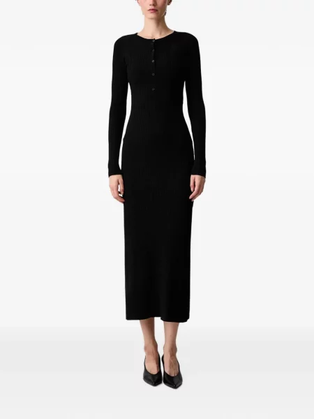 Rochie midi Wrstbhvr tricotate negru