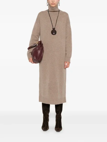 Rochie Max Mara din cașmir de costum gri