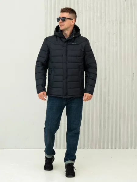 Классический пуховик City Fashion Classic синий