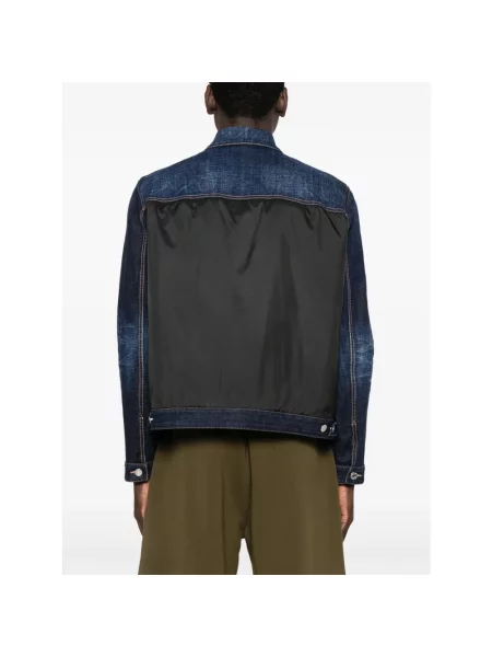 Kurtka jeansowa Dsquared2 niebieska