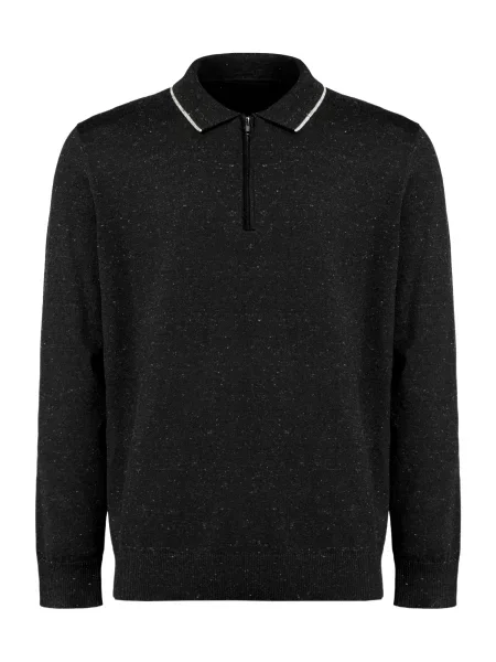 Vantory Pulover negru amestecat alb