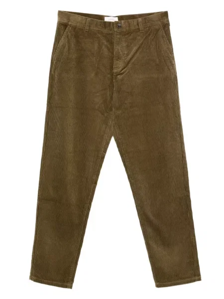 Pantaloni Les Deux de catifea cord verde
