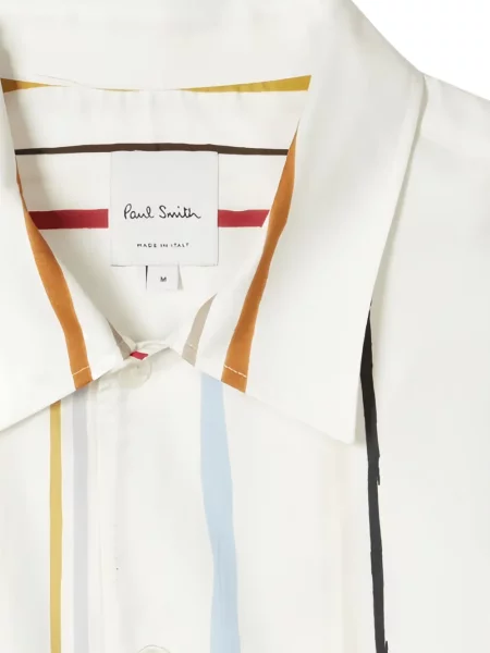 Scurt cămașă Paul Smith cu dungi alb