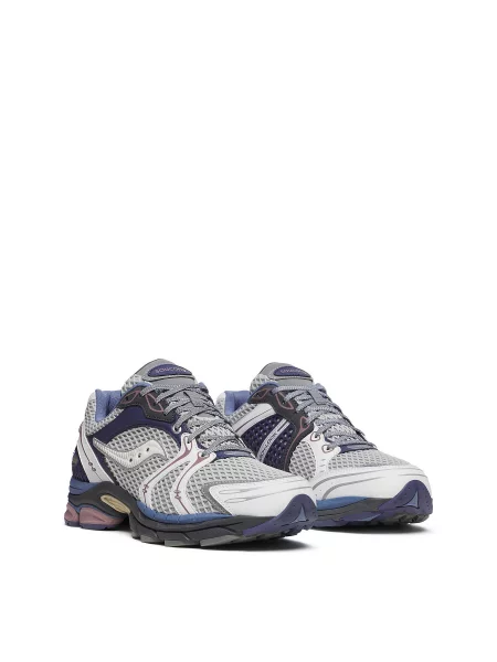 Кожаные кроссовки Saucony серые