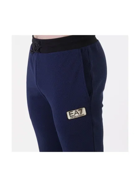 Pantaloni Emporio Armani albastru