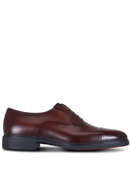 Oxford Santoni din piele maro