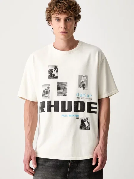 RHUDE tricou din pentru bărbați