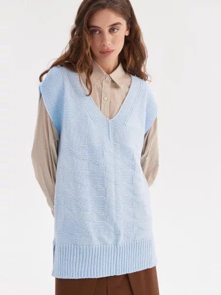 Жилет MEREZHKA вовна/акрил блакитний