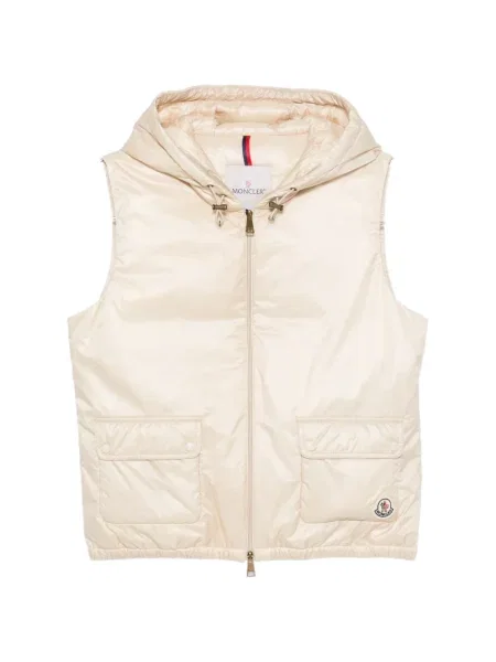 Vestă Moncler cu glugă cu autograf