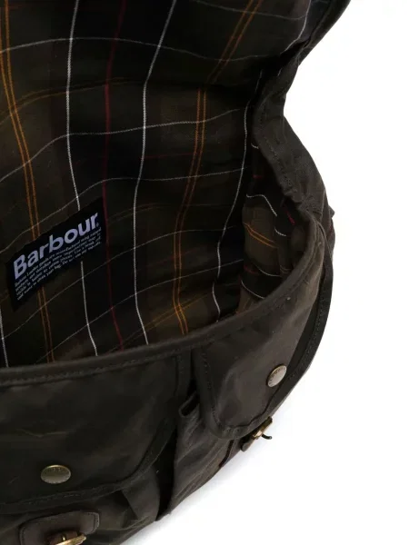 Geantă Barbour din piele verde