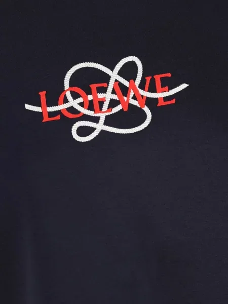 Tricou Loewe cu broderie albastru